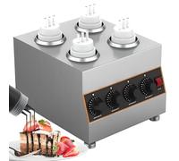 Générique Chauffe-Sauce électrique Commercial, 30 à 85 °C, idéal pour Conservation Chocolat, Confiture et Sauce, avec Bouteilles incluses