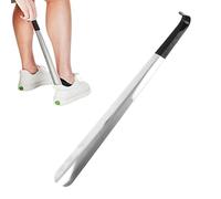 Générique Chausse-Pied en Acier Inoxydable, Chausse-Pied pour, Aide à Chaussures argentée de 16,5 Pouces avec poignée recouverte d'EVA, Outil d'aide à l'habillage des Chaussures pour et adolesce