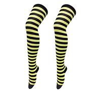 Générique Chaussette Femme Chaussettes Hautes Slouch Longue Vêtements Slouchy Longues Rayés Montantes De Contention Women's Knee High Socks Extra Vetement Ete Over the Haute Longs Tubes Thigh Wool