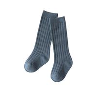 Générique Chaussette Fille Hiver,Chaussette Chaude Enfant,Bébé Nourrissons Tout-petits Filles Middle Chaussettes 1 Pack Arc Côtelé Bas Longs Chaussettes À Volants Jambières D'école