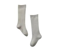 Générique Chaussette Fille Hiver,Chaussette Chaude Enfant,Bébé Nourrissons Tout-petits Filles Middle Chaussettes 1 Pack Arc Côtelé Bas Longs Chaussettes À Volants Jambières D'école