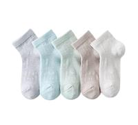 Générique Chaussette Fille Hiver,Chaussette Chaude Enfant,Chaussettes Courtes légères pour Enfants,idéales pour Le Printemps et l'automne,avec Un Joli Motif et Une Maille Respirante
