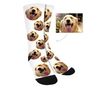 Générique Chaussette Personnalisé avec Photo et Texte Chaussette de Noël Personnalisés pour Homme,Femme,Enfant