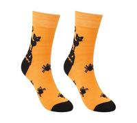 Générique Chaussette Thermique Vintage- Chaussettes Humour Femme Fantaisie Citrouille SorcièRe Halloween Mi-Mollet Style DéContracté Les FêTes Costumées
