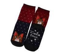 Générique Chaussettes à la Mode pour Femme à Motif Chat Mignon - Bas Longs avec Oreilles Cartoon en Relief - Style Japonais et Tendance(NY1, One Size)