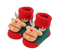 Générique Chaussettes à Motifs de NoëL,Unisexes pour GarçOns et Filles,FabriquéEs dans Un Tissu éPais et Doux,AdaptéEs à Un Usage IntéRieur et ExtéRieur Tout Au Long de L'Automne(Dark Green,One Size)