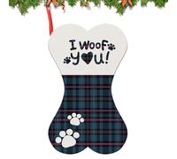 Générique Chaussettes de Noël pour Animaux | Bas À Garnir avec Friandises À Empreinte De Patte,Porte-Aliments De Fête Festive | pour Filles Adultes Fête Scolaire Hiver Tout-Petits Artisanat Prix De