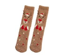 Générique chaussettes de nuit femme Chaussettes Femme Polaire Chaussette Automne Et Hiver Thermique Antiderapante Grand Froid De Nuit Duveteux Adorable chaussette pilou