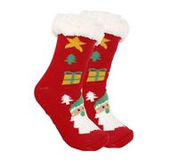 Générique chaussettes de nuit femme pour dormir Chaussettes Femme Hiver Chaussette Automne Et Hiver Thermique Antiderapante Grand Froid De Noel Duveteux Adorable de noel