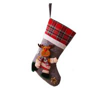 Générique Chaussettes de poupée de Noël Décorations de Noël Sacs Cadeaux pour Enfants Chaussettes de Bonbons Sacs Cadeaux Pendentifs (C, 40x24cm)