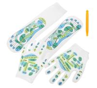 Générique Chaussettes de Réflexologie Favorisant la Santé Globale du Corps avec Points de Pression Précises en Polyester et Outil de Massage pour Hommes et Femmes