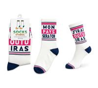 Générique Chaussettes de sport SOCKS SYMBOL J'irai ou tu iras