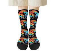 Générique Chaussettes Drôles 67 - Chaussettes Douces 67 Meme | Chaussette Anti-Transpiration 6 7 Gouttes De Crème Glacée Amusantes pour Le Basketball, Le Hockey Et La Course À Pied (A)