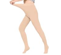Générique Chaussettes Hautes Blanc Women's Winter Thermal Fleece High Waist Warm Plush Stockings Perfect Legs Slimming Translucent Trousers Transparent Petite Fille (White, M)