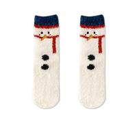 Générique Chaussettes Noël Moelleuses Femmes Hiver, Douces Chaudes Thermiques Confortables Pilou Imprimé Chaussette Noël Cadeau Pour Dames Filles