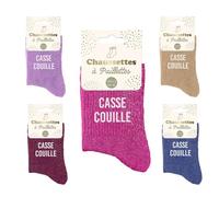 Générique Chaussettes paillettes Casse-couille (Bleu)