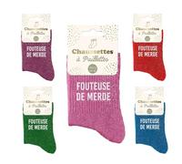 Générique Chaussettes paillettes Fouteuse de merde