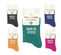Générique Chaussettes paillettes Gang de pestes (Noir)