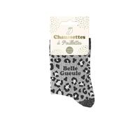 Générique Chaussettes paillettes leopard belle gueule
