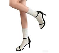 Générique Chaussettes Paillettes - Taille Unique - Parfaite, Unique, Wesh, Tana, Princesse, Pipelette, Raleuse, Gourmande, Aigrie, Lurex Style Chaussettes à Paillettes (Blanc)