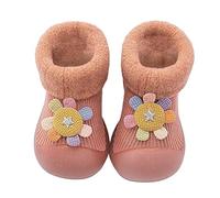 Générique Chaussettes Pantoufle Chaussons Bébé Respirant avec Semelle Caoutchouc Chaussettes Bottines Premières pour apprendre à marcher Chaussure d'apprentissage pour bébé