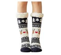 Générique Chaussettes Pilou Femme Chaussette Antidérapante Epaisse Antiderapante Chaudes Antidérapantes Enfile Grosse Hiver Chaud Femmes Laine Grosses Pilou-Pilou Thermique Polaire~