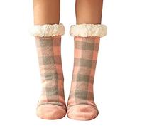Générique Chaussettes Pilou Femme Chaussette Hiver Douce Femmes Chaudes Laine Polaire Chaude Grande De Lit Antidérapante Anti Derapante Antidérapantes Enfile