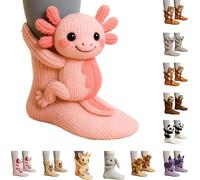 Générique Chaussettes Rigolotes,Animal Socks,Chaussettes Antidérapantes Femme Hiver,Chaussette de Sol Pour Ménage Noel,Chaussette 3D Animaux Crochetées Animaux Tendance,Décontractées