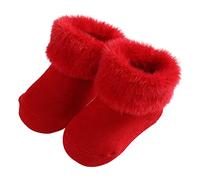 Générique Chaussettes Thermiques Épaisses pour Bébé 0-12 Mois, Déodorantes et Antibactériennes, Rose