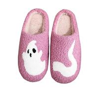 Générique Chausson Automne Halloween, Chaussons d'intérieur unisexes en coton motif Halloween pour couples chaleur hivernale confort douillet à chez soi idéal pour moments de détente partagés