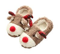 Générique Chausson Chaud Femme 40 - Pantoufles Confortables À Motif Renne Idéales pour Les Beaux Jours À L'Intérieur comme À L'Extérieur avec Talon Fermé Semelle Souple Et Confortable Parfaite