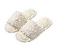 Générique Chausson Chaud Femme Hiver Gros Chaussons Peluche Pantoufle Couleur Unie Pantoufles Fourrés Mouton Chaud Slippers Maison Quotidiennes Babouche Feutre Chaussures De Maison Pantoufle
