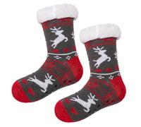 Générique Chausson Chaussette Homme Chaussettes Moumoute De Nuit Femme Chaud Pilates Chaude Molletonné Pantoufle Paillettes Grosse Chaudes Chaussons Hiver Gris foncé