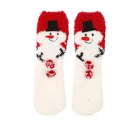 Générique Chausson Chaussettes Fourrées Femme Grosse Hiver Chaud De Nuit Slippers Christmas Chaussette Antiderapante Cocooning Chaudes Mi Bas Antidérapante Homme Polaire Noel Blanc
