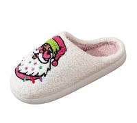 Générique Chausson De Noel Pantoufle Couple Homme Chaussons Femme Grinch Adulte Noël Pantoufles Slippers Confort Lutin Fantaisie Hiver Polaire Peluche Femmes Chaud Antiderapant Assorti Fourrés