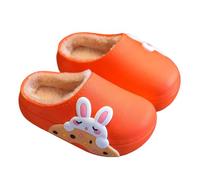 Générique Chausson Enfant Dinosaure Lapin Avec Doublure Chaude Imperméable Antidérapant Confortable Mignon à Cap Fermé Pantoufles Enfant pour Âge de 2.5 à 13 Ans