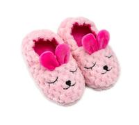 Générique Chausson Enfant Fille et Garcon Douces avec Design Oreilles de Lapin Pantoufle Plate Antidérapant Chaussons en Peluche Chaud et Confort Hiver Pantoufles de Maison Loisirs