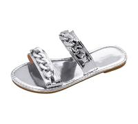 Générique Chausson Ete Femme Chaussons confortables pour femmes,pour une tenue décontractée et la plage.Design à bout ouvert et à dos ouvert une détente toute la journée.