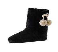 Générique Chausson Femme Hiver Bottine,Chaussures Maison en Coton Bottes en Coton Sol du Baril Moyen Peuvent êTre des Chaussettes Chaudes Chaussures en Coton (Black 41)