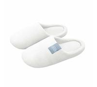 Générique Chausson Hiver Femme Pantoufles d'intérieur chaudes pour femmes avec semelle souple design et bout fermé idéales pour la maison en hiver (White, 37)
