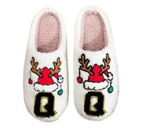 Générique Chausson Pere Noel Homme Chaussons Femme Confortable Hiver Grinch Chaud De Pantoufles Pantoufle Noël Fantaisie Chaude Couple Assorti Antidérapant Charentaises Rigolote Adulte Peluche