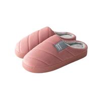 Générique Chausson Polaire Femme,Chaussons Doux Et Confortables pour l'hiver Usage Domestique Pantoufles D'IntéRieur Design Style Couple Chaleur pour Plus De Confort (Red 41)