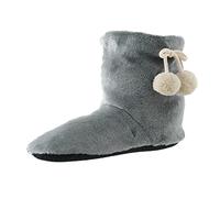 Générique Chaussons Bottines Femme Hiver,Chaussures Maison en Coton Bottes en Coton Sol du Baril Moyen Peuvent êTre des Chaussettes Chaudes Chaussures en Coton (Grey 41)