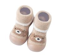 Générique Chaussons Chaussettes Bébé Garçons Filles Antidérapantes Souple Semelle Caoutchouc Chaussettes Bottines Premières Automne Et Hiver Chaud Et Confortable Nouveau-nées Cadeau pour bébé