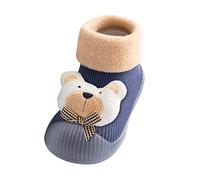 Générique Chaussons Chaussettes pour bébé Antidérapantes Souple Semelle Caoutchouc Chaussettes Bottines Premières pour Apprendre à Marcher Bottes Chaud Premiers Pas Antidérapant