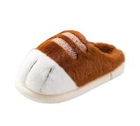 Générique Chaussons Chaussons fermés pour l'hiver,intérieur et extérieur,Semelles Souples et Chaudes avec Fausse Fourrure pour Un Confort Ultime Une Tenue de Maison Douillette