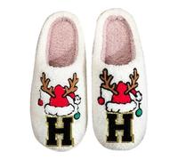 Générique Chaussons De Noel Pantoufle Femme Homme Chausson Peluche Hiver Noël Pantoufles Chaude Grinch Fantaisie Des Charentaises Chaud Slippers Antidérapant Chauds Charentaise Isotherme Adulte