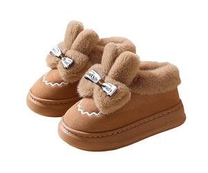 Générique Chaussons D'Hiver Tout Compris - Bottes Femme Fourrées Chauds Et Confortables Pantoufles D'Intérieur Légère Bottines Femme Coton Talon Bas Doux Chaussures Décontracté Fashion