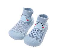 Générique Chaussons d'intérieur pour bébé Chaussettes de Sol antidérapantes parfaites pour l'apprentissage de la Marche Printemps été Enfants garçons Filles (Blue, 21 Infant)