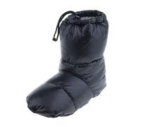 Générique Chaussons Duvet Blanc Bottines Hiver Légères Pantoufles Chaudes Rembourrées Couvre-pieds Doux En Duvet D'Oie Blanc et Nylon Imperméable A, Noir m,